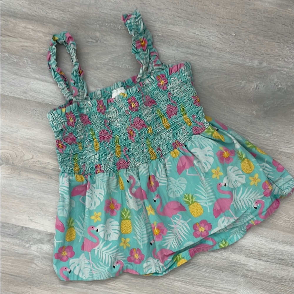 EUC Gymboree Girl’s Tropical Flamingo tank